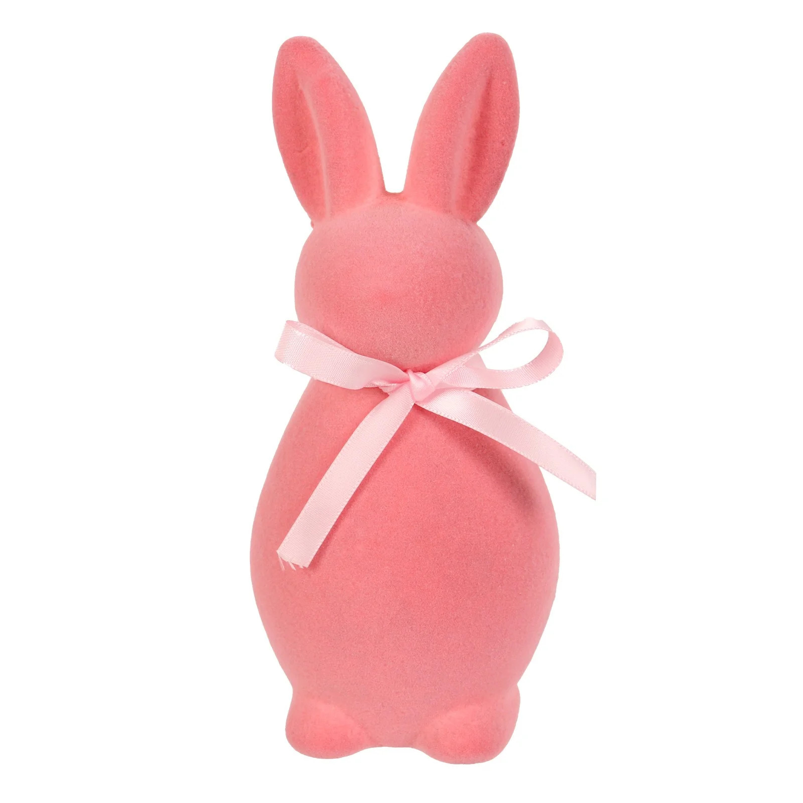 Charming Red Velvet Bunny Figurine with Bow Perfect for Home Decor Gifts and Festive Celebrations... | Walmart (US)