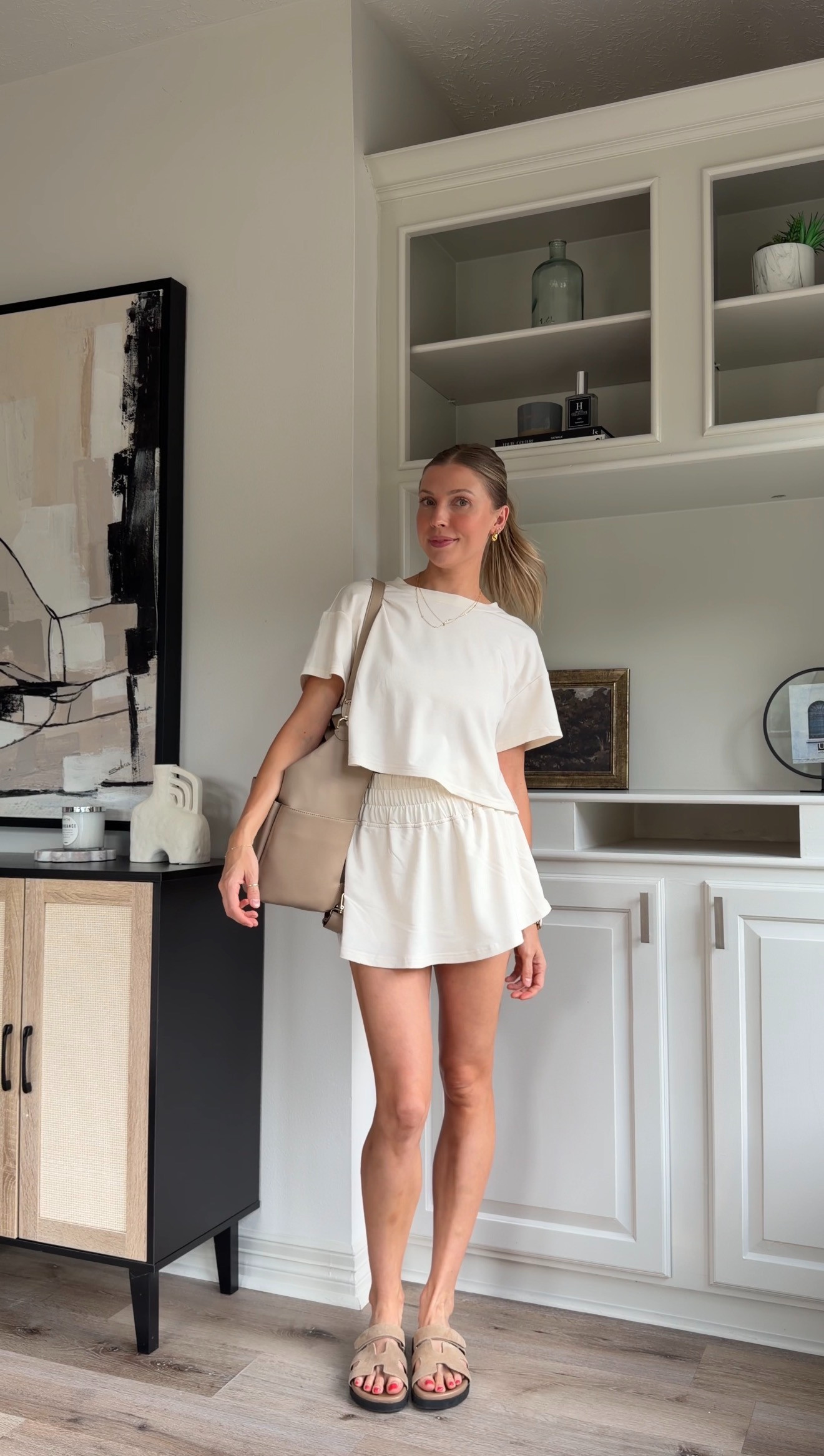 Matching summer skort set! So comfy + stretchy waistband! Wearing small 

 #LTKootd