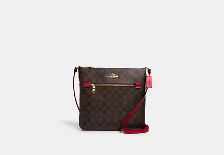 Rowan File Bag In Signature Canvas | Coach Outlet
