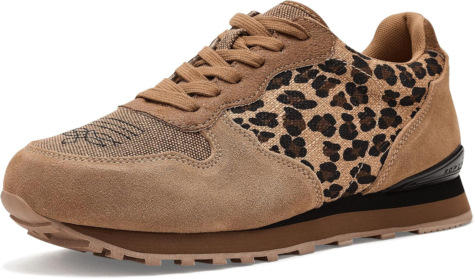 ROPER Womens Giddyup Jogger Leopard Lace Up Sneakers Shoes Casual | Amazon (US)