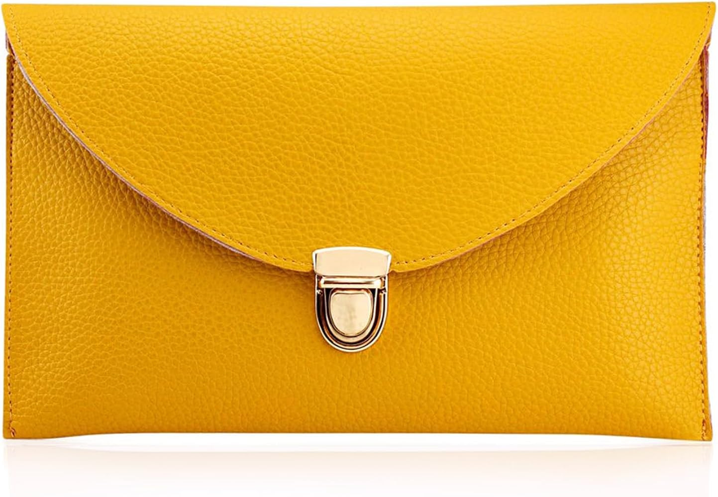 GEARONIC Clutch Purses, PU Leather Evening Envelope Clutch Handbags Womens Crossbody Bag with Cha... | Amazon (US)