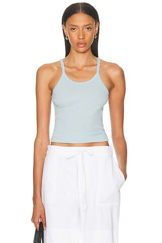 Eterne Rib Tank in Dusty Blue | FWRD | FWRD 