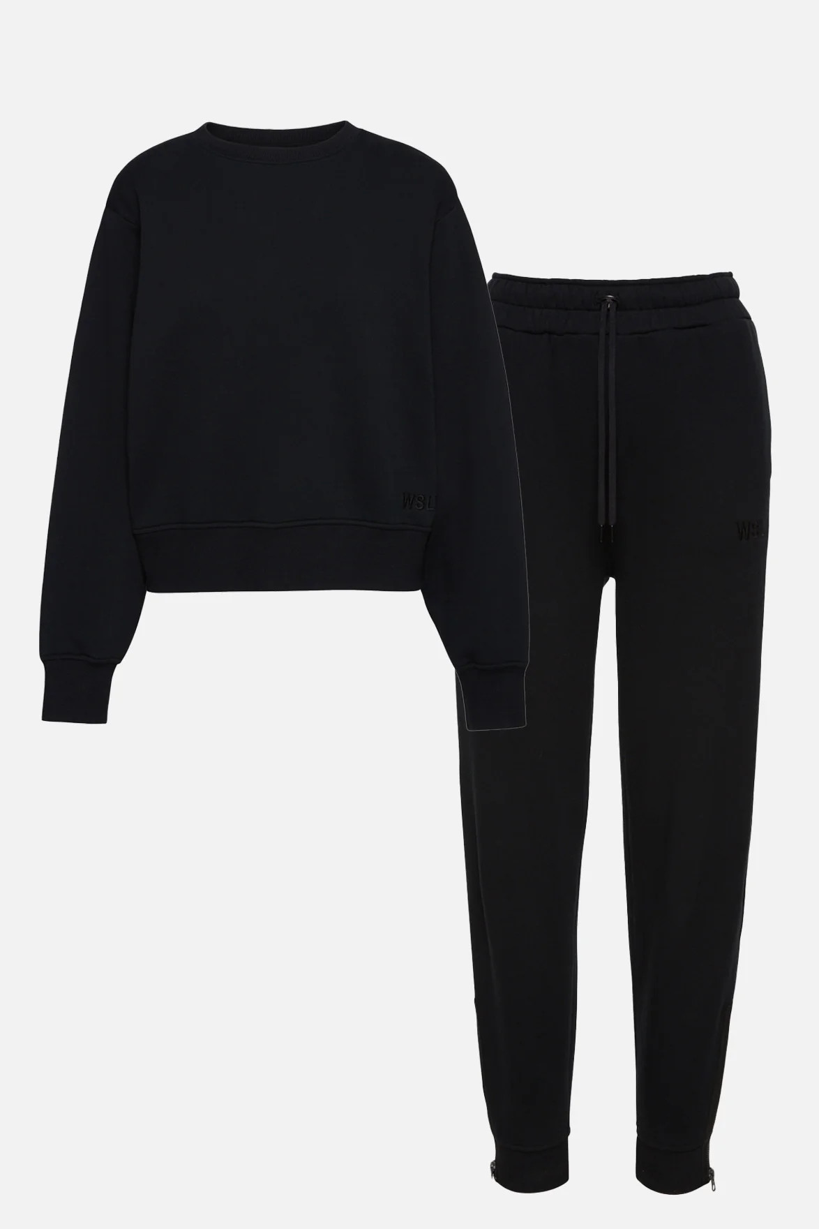 Eco Fleece Shoulder Pad Crewneck & Sweatpant Kit | Bandier