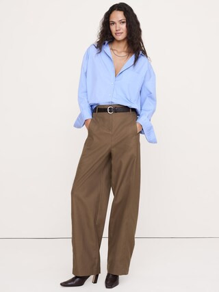 Ultra-High Rise Barrel Soft Chino Pant | Banana Republic (US)