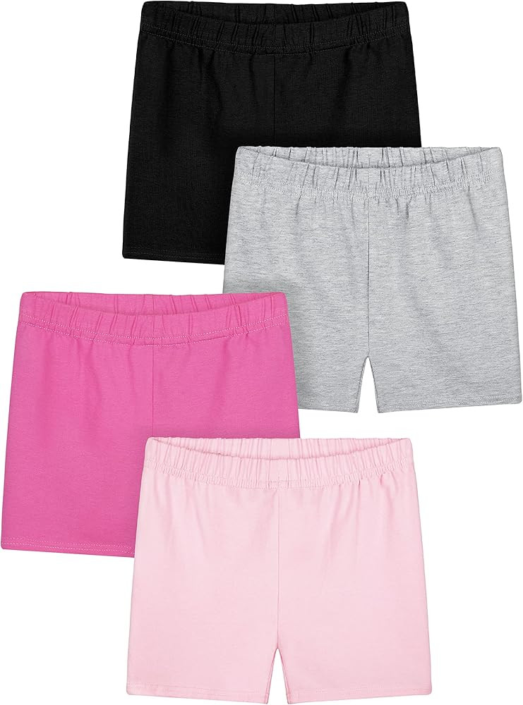 Resinta 4 Pack Toddler Girls Bike Shorts Girls Cotton Basic Cartwheel Shorts Leggings Breathable ... | Amazon (US)
