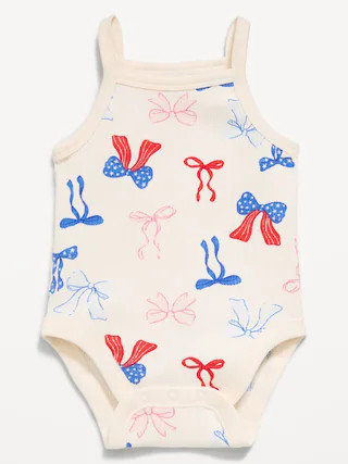 Printed Ribbed Cami Bodysuit for Baby | Old Navy (US)
