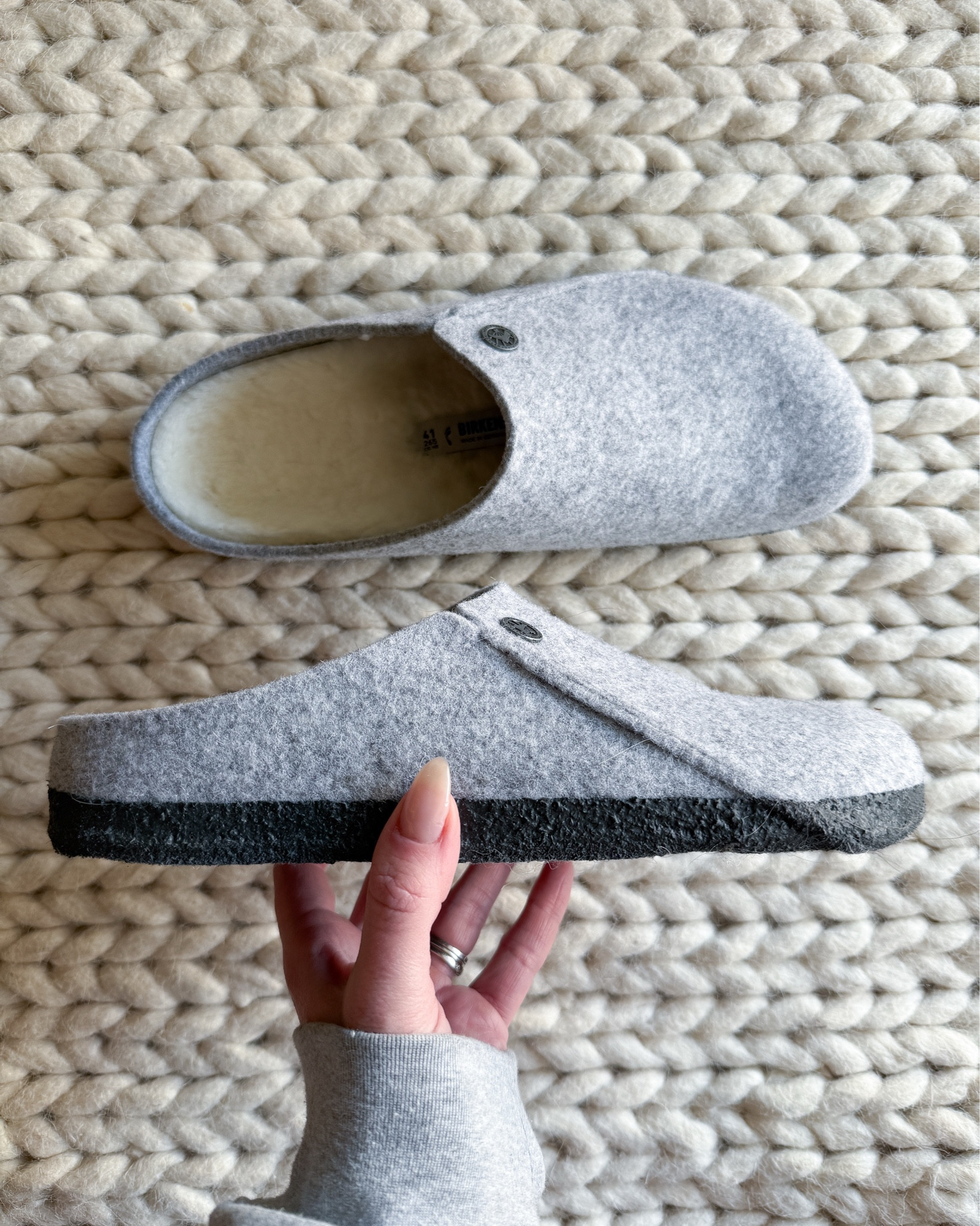 My dad surprised me with these  Birkenstock Zermatt shearling slippers for Christmas & they have quickly became a part of my everyday at-home uniform; soft, warm, true to size, & the easiest slip-on for cozy mornings + nights. 

cozy house slippers-winter slippers-slip on slippers-shearling slippers-comfortable slippers-home essentials-loungewear favorites-cold weather essentials-everyday comfort-neutral footwear-indoor shoes-gift idea-winter basics-casual comfort

#LTKgrwm #LTKmomlife #LTKmorningroutine