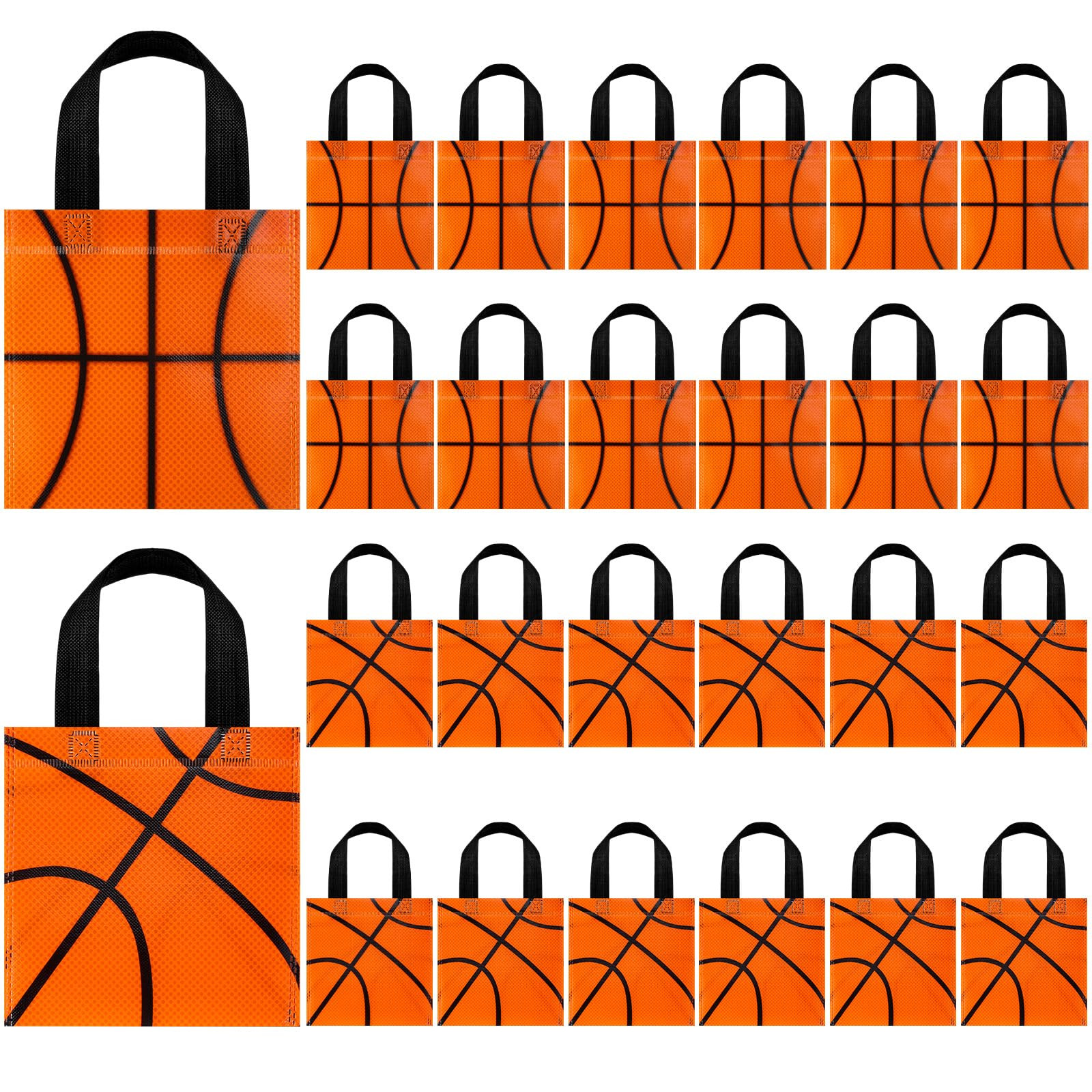Sweetude 24 Pcs Sports Non Woven Gift Bags Snack Goodies Candy Treat Bags for Sport Party Decorat... | Amazon (US)