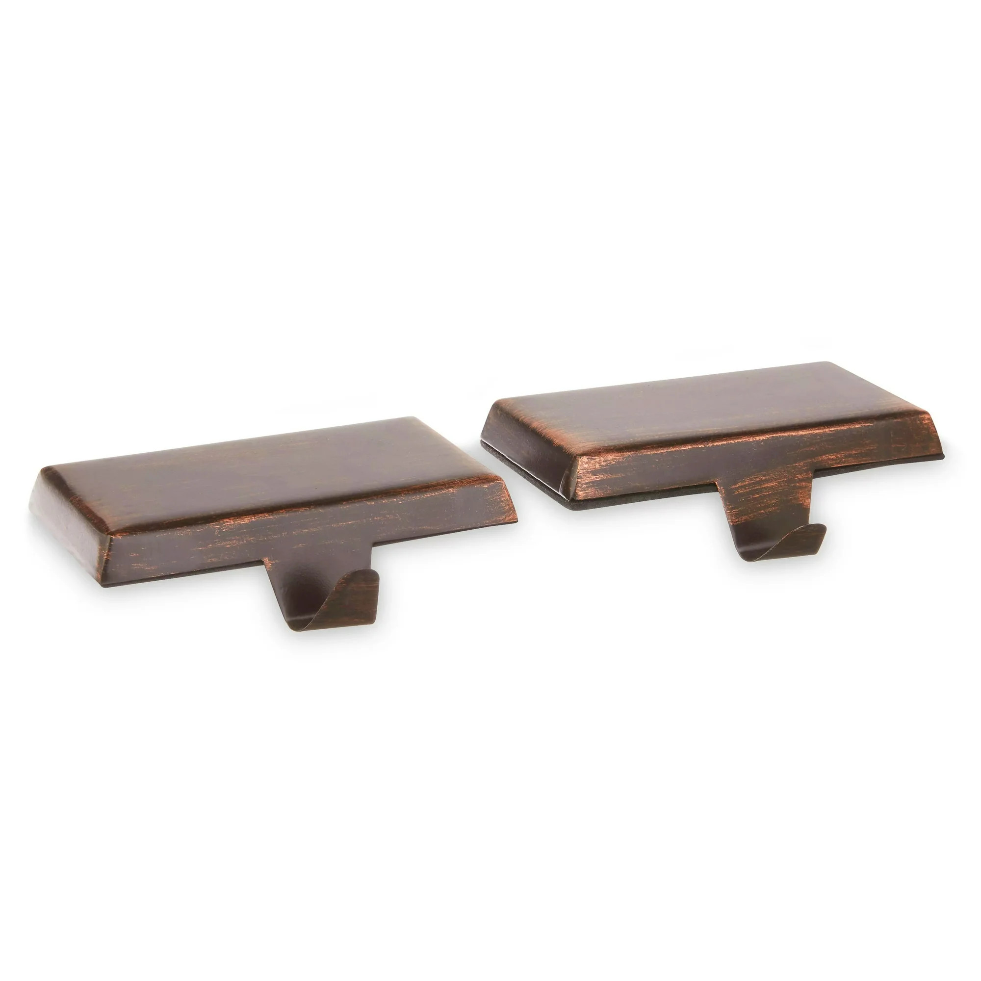 2-Piece Metal Stocking Holder Set with Bronze Finish by Holiday Time | Walmart (US)