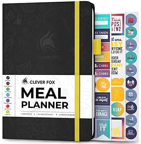 Clever Fox Weekly Meal Planner - Weekly & Daily Meal Prep Journal with Shopping and Grocery Lists... | Amazon (US)