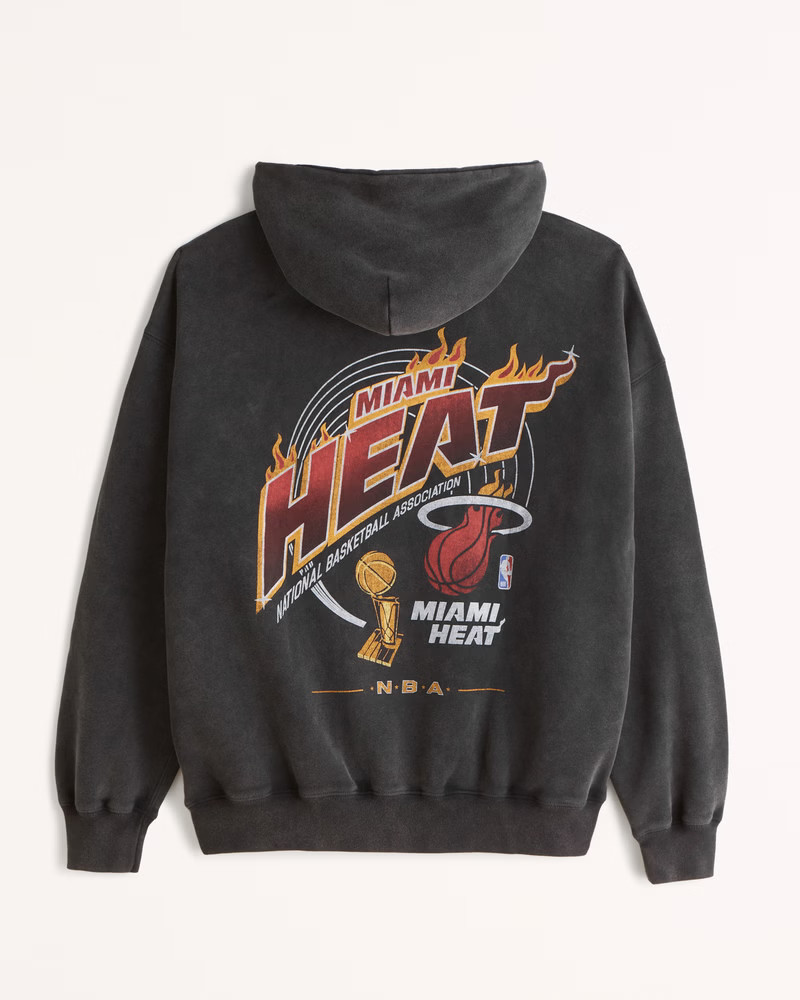 Men's Miami Heat Popover Hoodie | Men's Tops | Abercrombie.com | Abercrombie & Fitch (US)