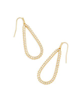 Kendra Scott Payton Pav&eacute; Open Frame Drop Earrings in 14K Gold Plated   Back to Results -  ... | Bloomingdale's (US)