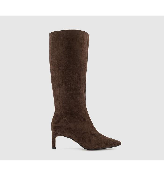 Karina Kitten Heel Knee High Boots | Office Shoes (UK)