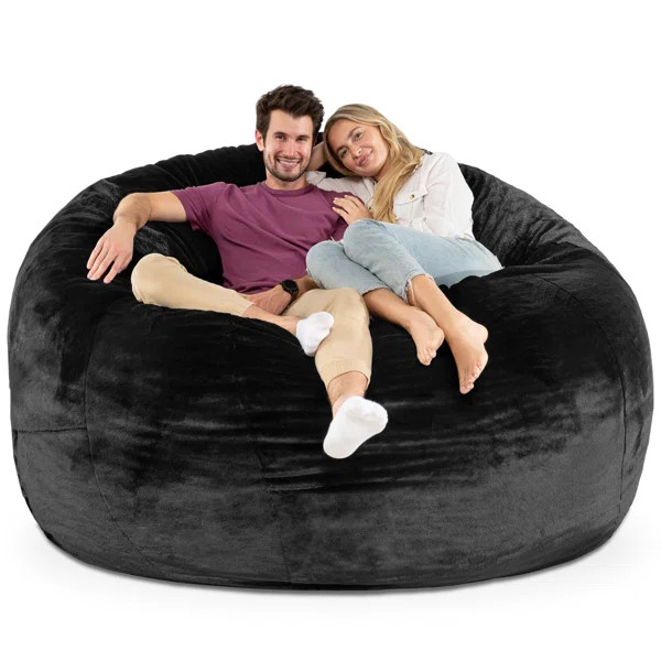 Large Faux Fur Classic Bean Bag | Wayfair North America
