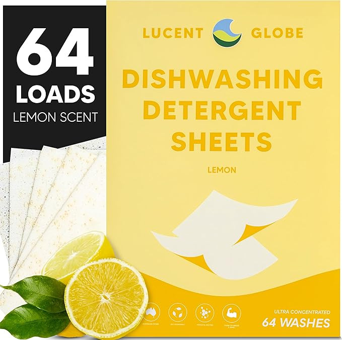 Lucent Globe Dishwasher Dishwashing Detergent Sheets, Dish Soap & Dishwashing Tablets Alternative... | Amazon (US)