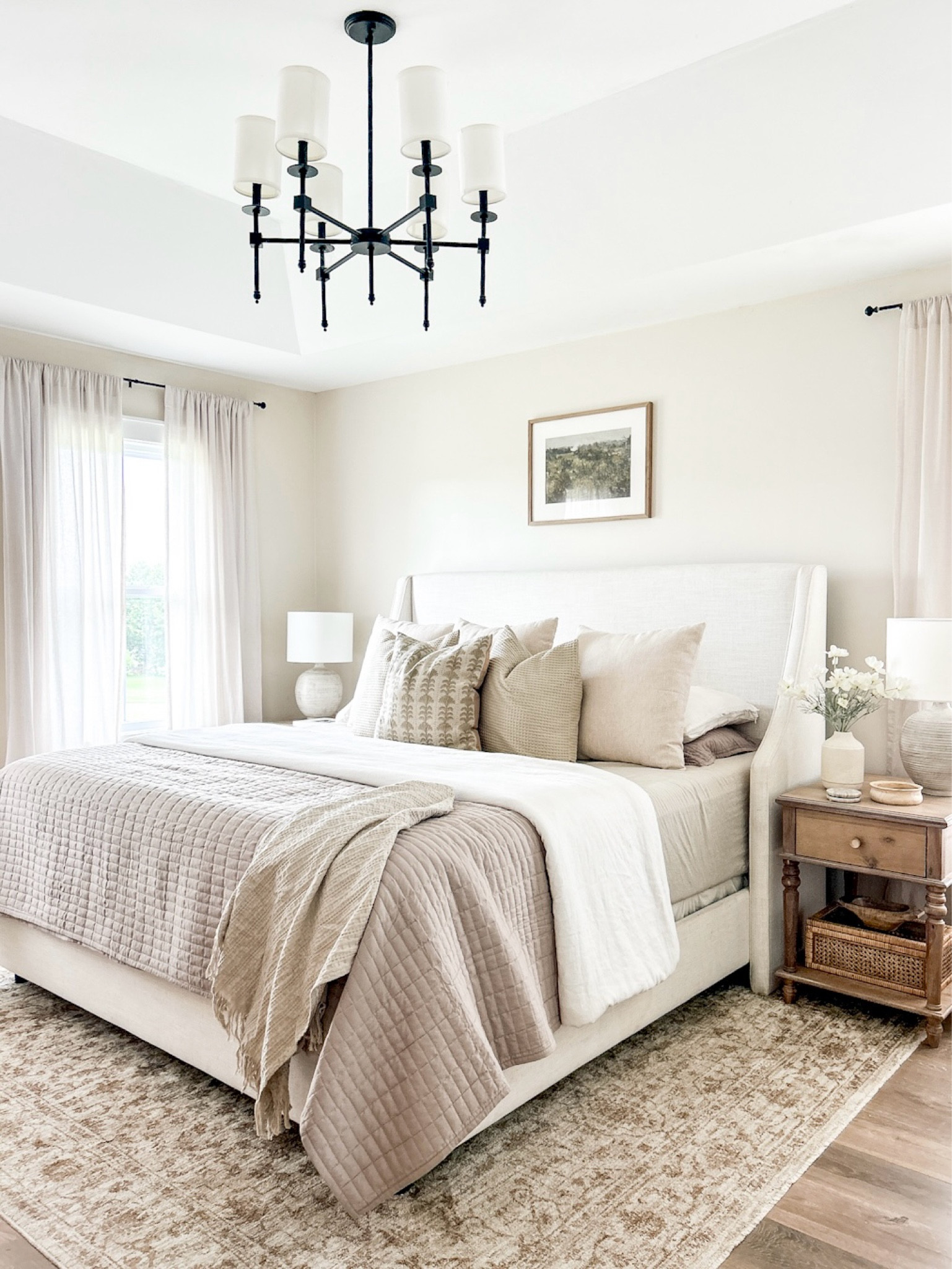 Bed and nightstand on sale now! Our bed is the Linen talc color, we have had for years and has held up amazing!

Bed, bedroom decor, bedding, neutral bedroom, upholstered bed, nightstand, area rug, neutral rug, throw pillow, chandelier, table lamp, amazon home, Amazon finds, comforter set, target bedding 

#LTKFindsUnder100 #LTKSaleAlert #LTKHome