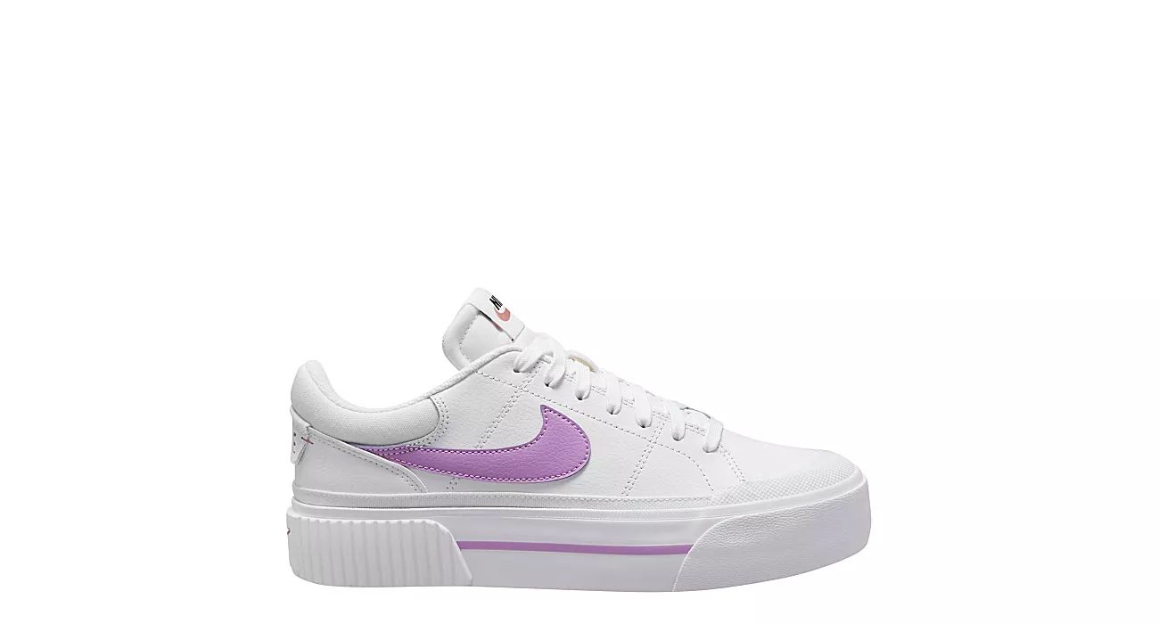 Nike Womens Court Legacy Lift Sneaker - White | Rack Room Shoes