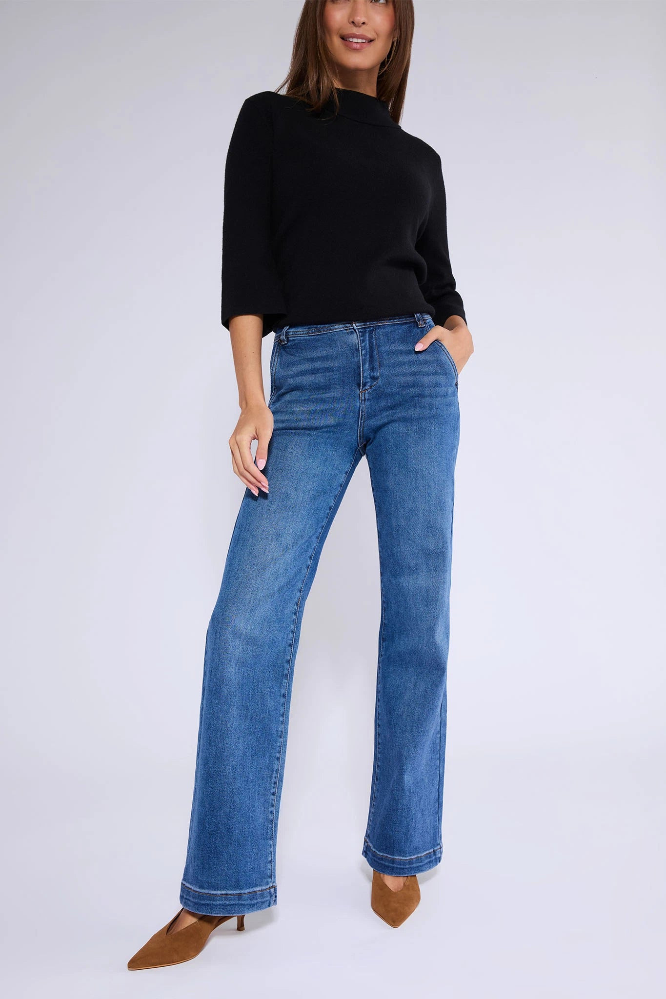 Kameron Medium Wash Bootcut Jeans | Avara