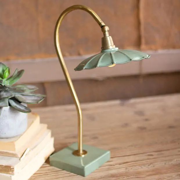 Vintage Inspired Goose Neck Table Lamp | Antique Farm House