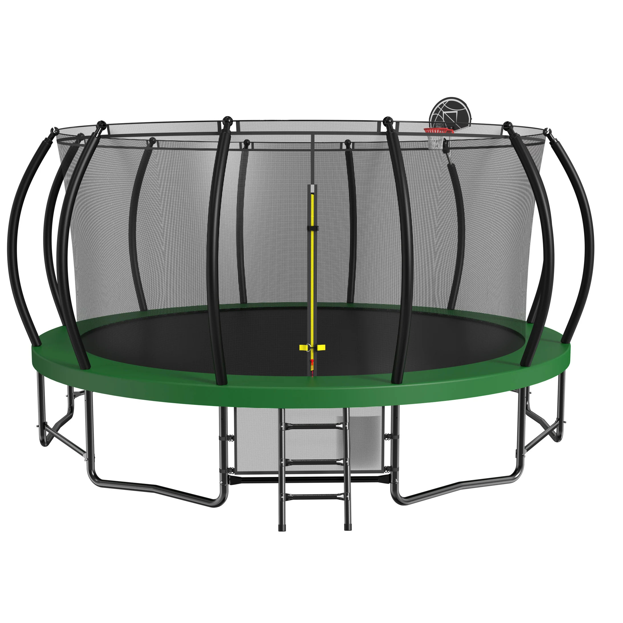 Simplie Fun 15FT Pumpkin Trampoline with Basketball Backboard, Safety Net and Storage Bag | Shop Simon