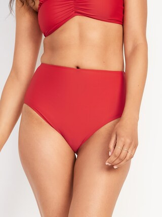 High-Rise Classic Bikini Swim Bottoms for Women | Old Navy (US)