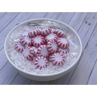 Glittered Peppermint Swirl Candy, Faux Miniature Embellishments, Christmas Decorations, Craft Supplies, Non-Edible, Minis | Etsy (US)