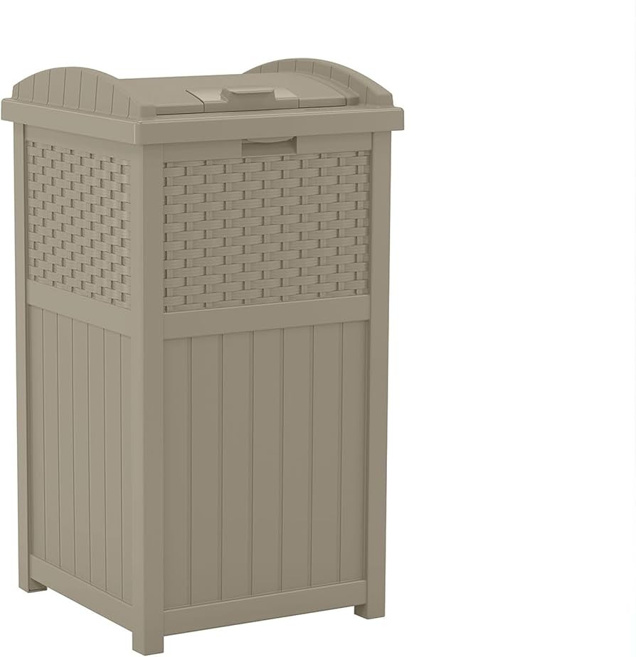 Amazon Basics Square Waste Container Open Top Wastebasket, P... | Amazon (US)
