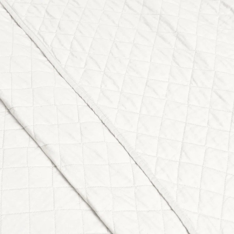 Ava Diamond Standard Cotton Modern & Contemporary Quilt Set | Wayfair North America