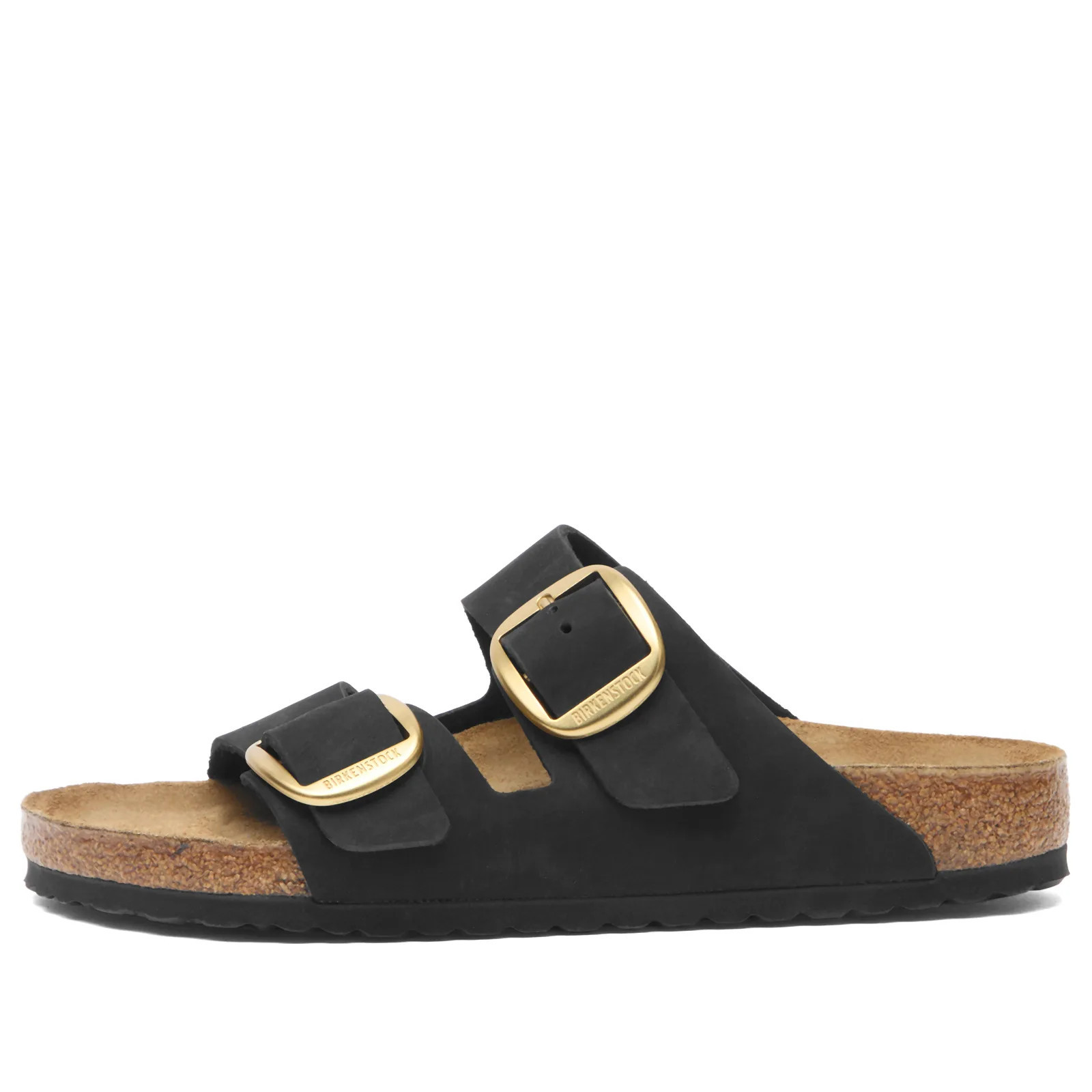 Birkenstock Women's Arizona Big Buckle in Black Nubuck, Size UK 3.5 | END. Clothing