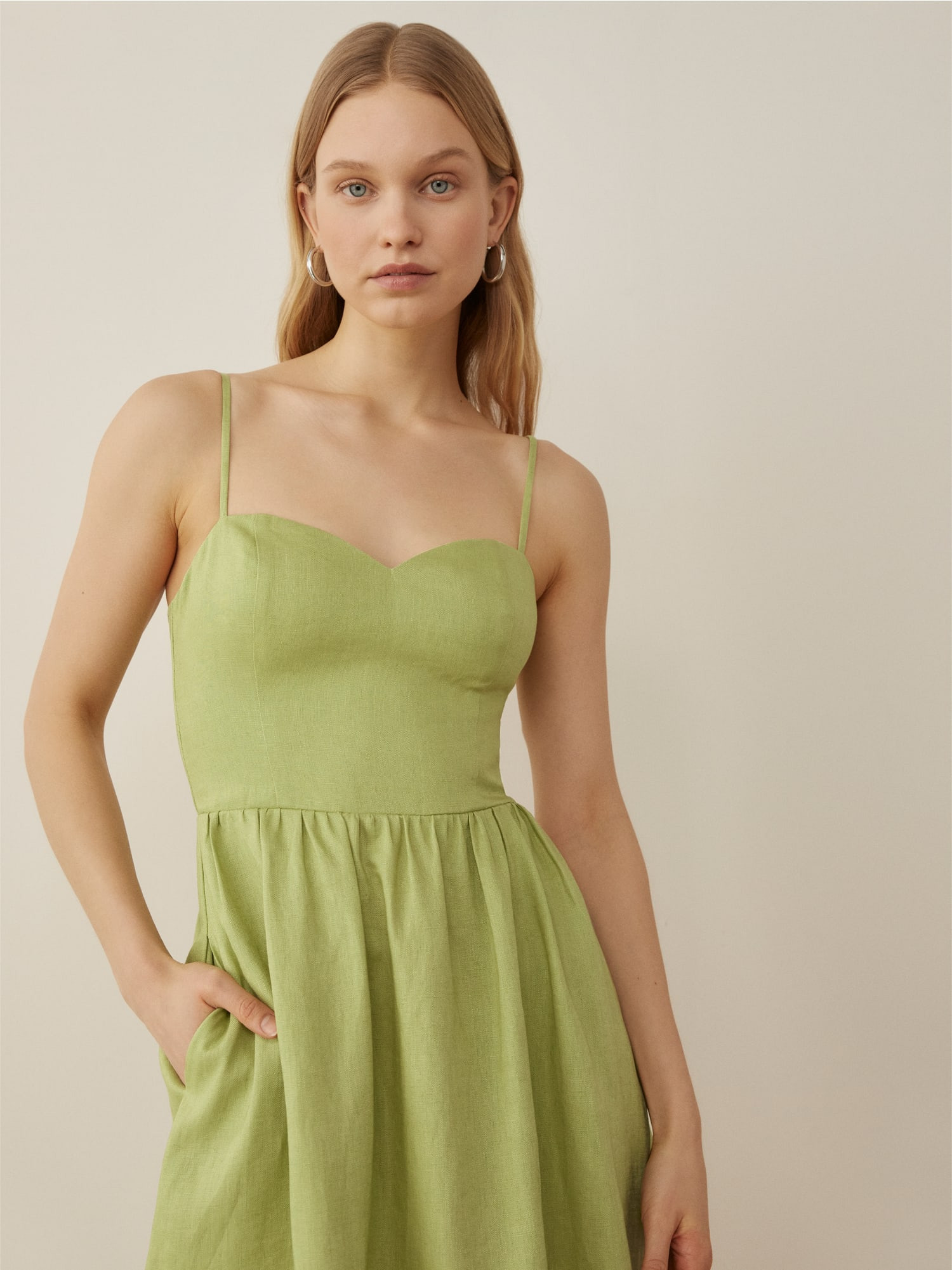 Zander Linen Dress | Reformation (Global)