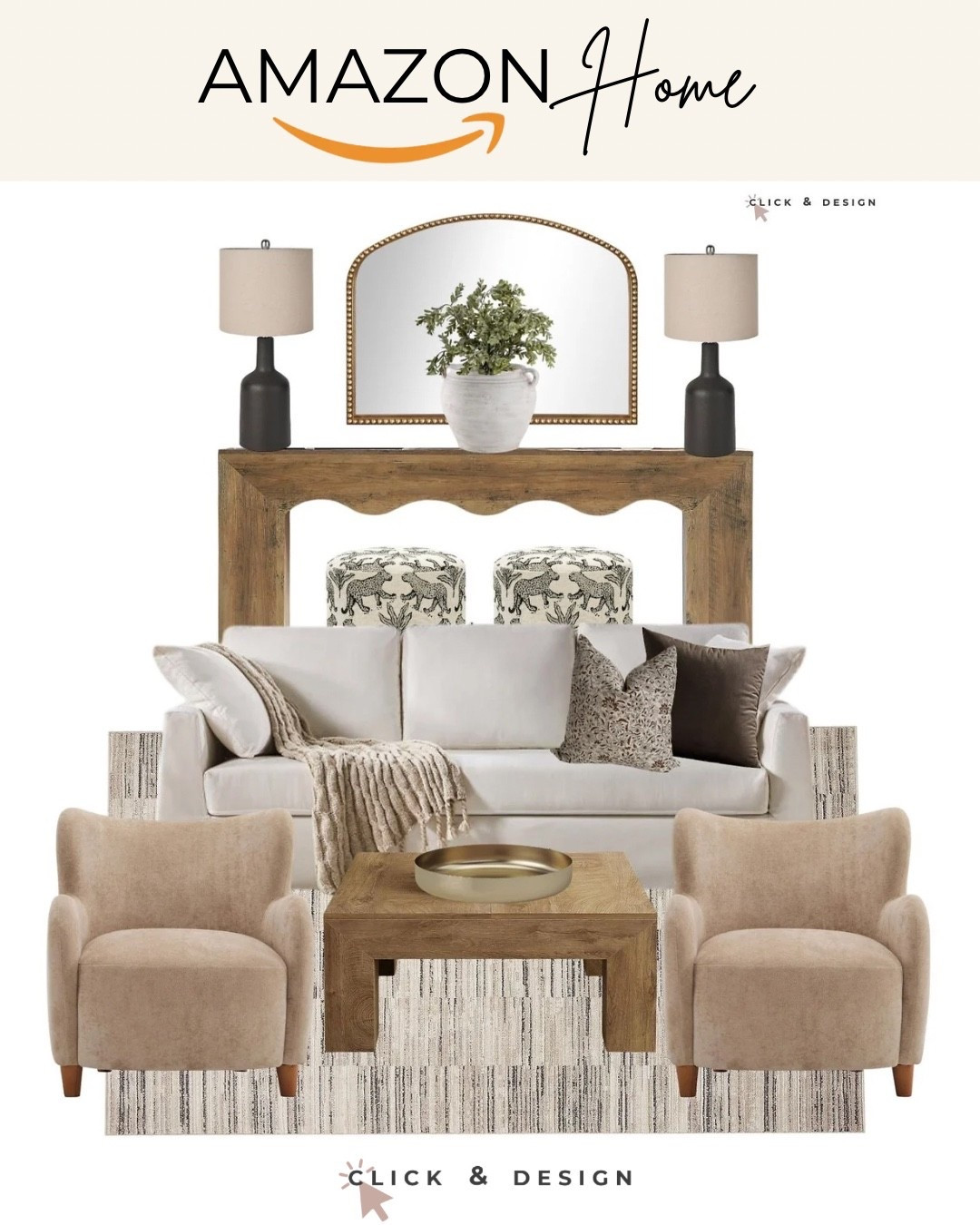 Pulling together some of our favorite Amazon pieces. Love this transitional look. 

#LTKHome