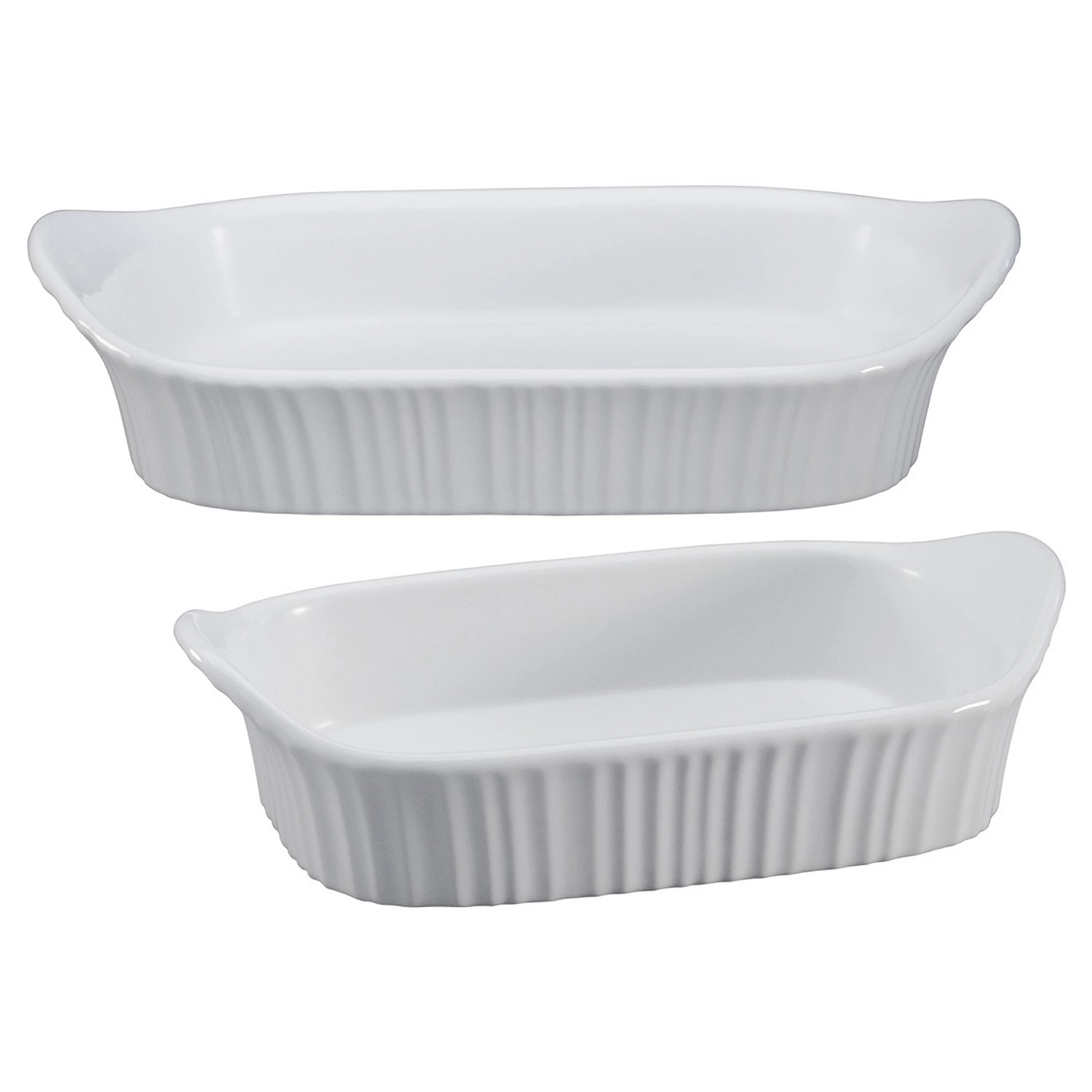CorningWare French White Oblong Baking Dish Set, 2 Pc | Kohl's