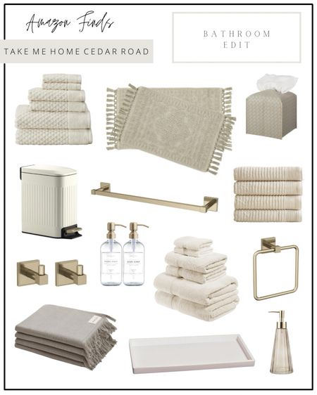 AMAZON FINDS - neutral bathroom
Elevate any bathroom space with these beautiful finds! 

Bathroom, bathroom decor, neutral bathroom, bathroom accessories, bath towels, neutral bath mat, amazon bathroom, Amazon home, Amazon finds 

#LTKSaleAlert #LTKHome #LTKFindsUnder50