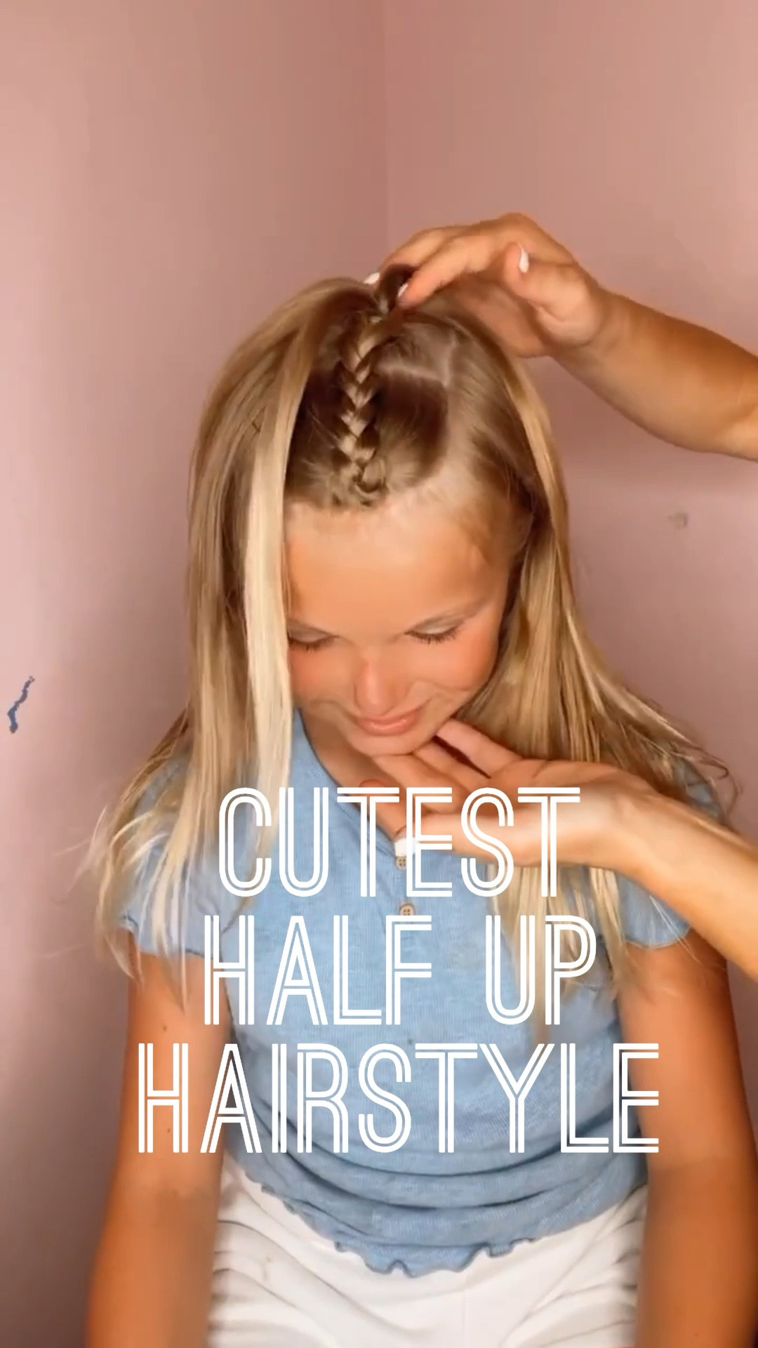 CUTEST HALF UP HAIRSTYLE 🩷 I love this cute and easy half up hairstyle! It’s so pretty! And easy, I promise! Sharing my favorite hair products, too! Make sure you save and follow for daily hairstyles! 

#LTKBeauty