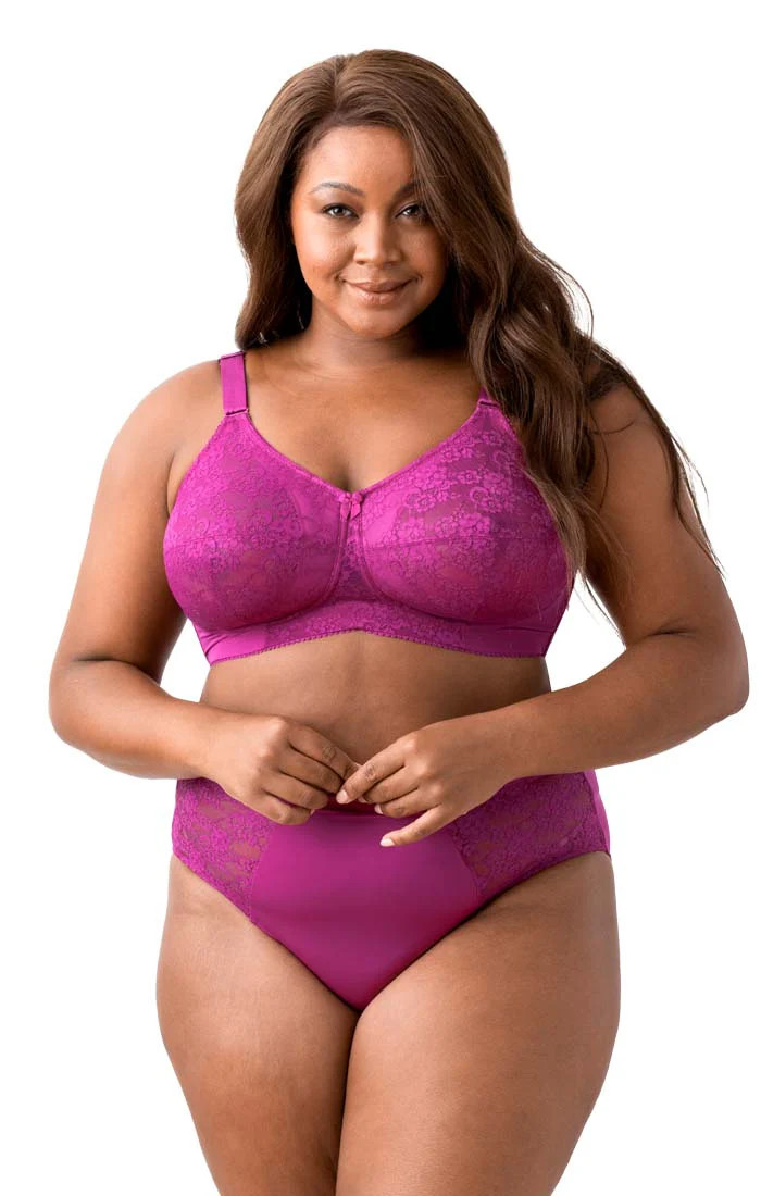 Elila Women's Plus Size Make It Lace Softcup, Full Coverage Wire-Free, | She's Got Curves