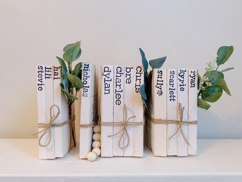 Personalized Books Name Decor, Personalized Gift, Books Sets | Etsy (US)