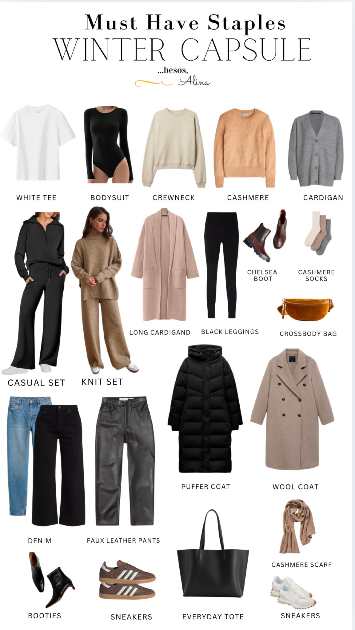 Winter capsule wardrobe my favorite jeans and leggings and cashmere sweaters to make easy and comfortable winter outfits 

#LTKOver40 #LTKItBag #LTKFindsUnder100