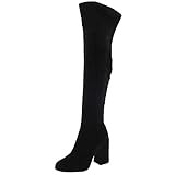 Jessica Simpson Women's Brixten Over-The-Knee Boot, Black, 8 | Amazon (US)