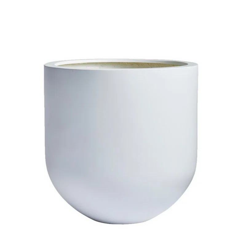 Orren Ellis Dorlis Fiberglass, Natural Stone Powder and Virgin Resin Pot Planter & Reviews | Wayf... | Wayfair North America