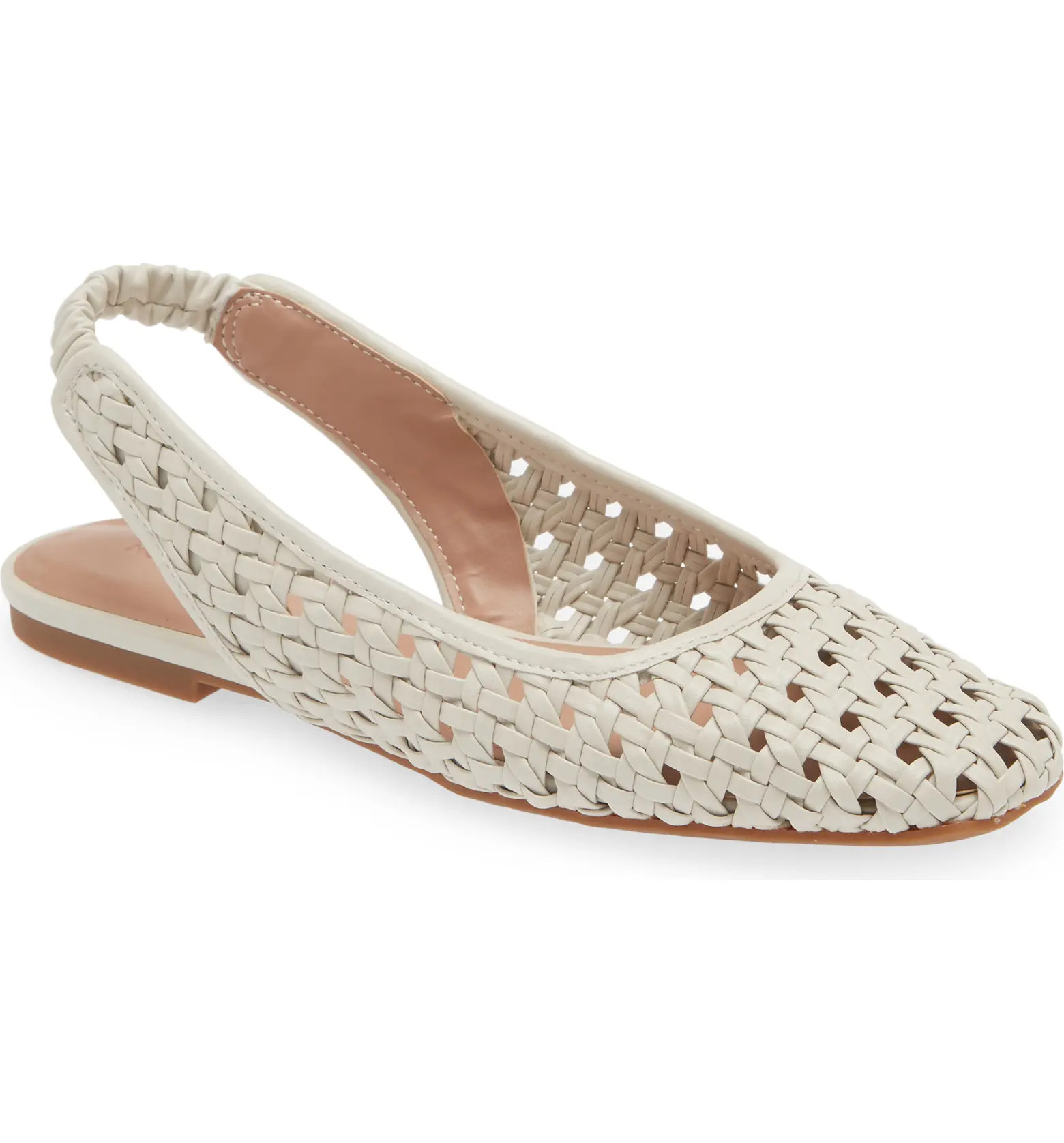 Arabella Woven Slingback Flat (Women) | Nordstrom