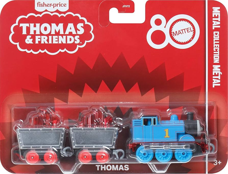 Thomas & Friends by Fisher-Price Collectible Toy Train, Small Die-Cast Mattel 80th Engine with Pr... | Amazon (US)
