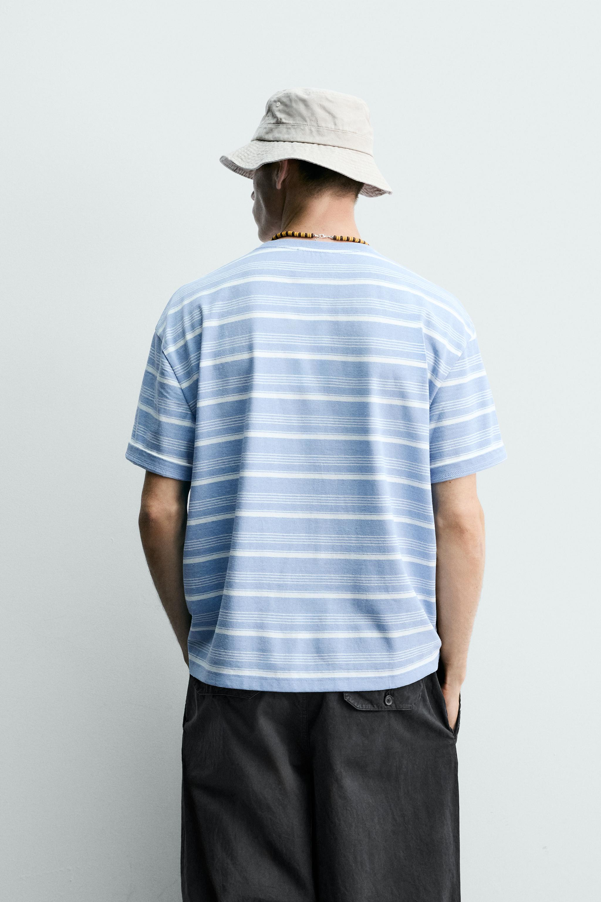 WASHED STRIPED T-SHIRT | Zara US