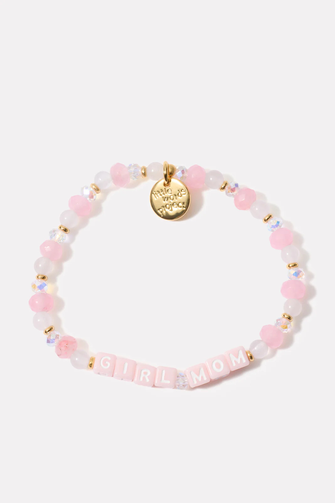 LITTLE WORDS PROJECT Women's Girl Mom Bracelet, Size Small/Medium, Pink | Evereve