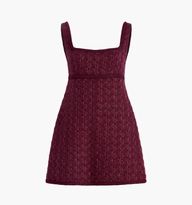 The Bennett Dress - Burgundy Tweed | Hill House Home