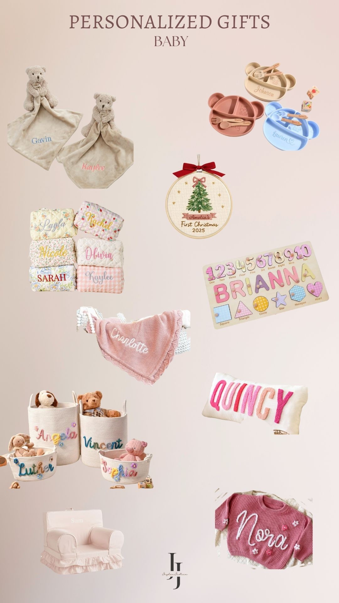 Personalized baby gifts!! 

#LTKBaby #LTKHoliday #LTKGiftGuide