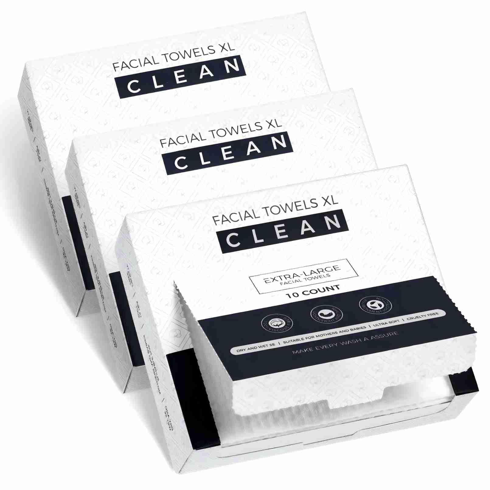 Disposable Face Towels, 7.9" x 9.4" Face Towelettes Disposable, 100% Viscose Fiber Extra Thick So... | Amazon (US)