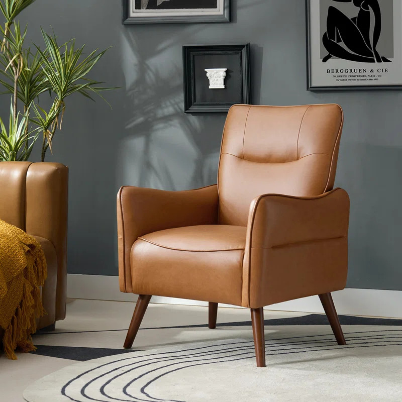 Amylee Faux Leather Armchair | Wayfair North America