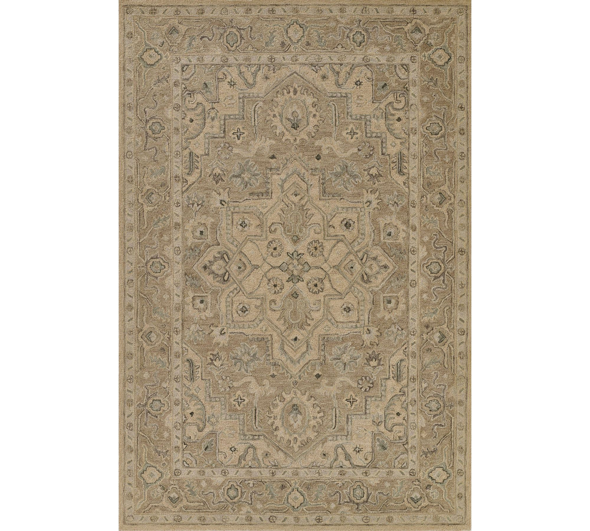 Orly Hand-Tufted Wool Rug, 2' X 4', Taupe | Pottery Barn (US)