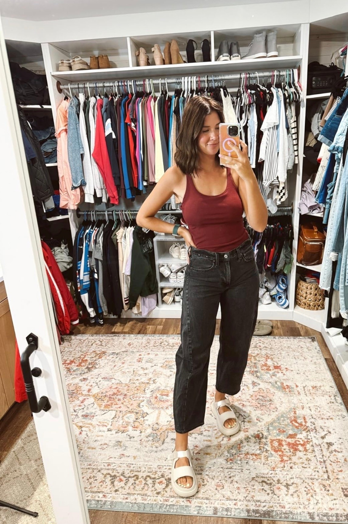 These ribbed tanks with a built-in bra are my favorite!

#LTKgrwm #LTKmorningroutine #LTKootd