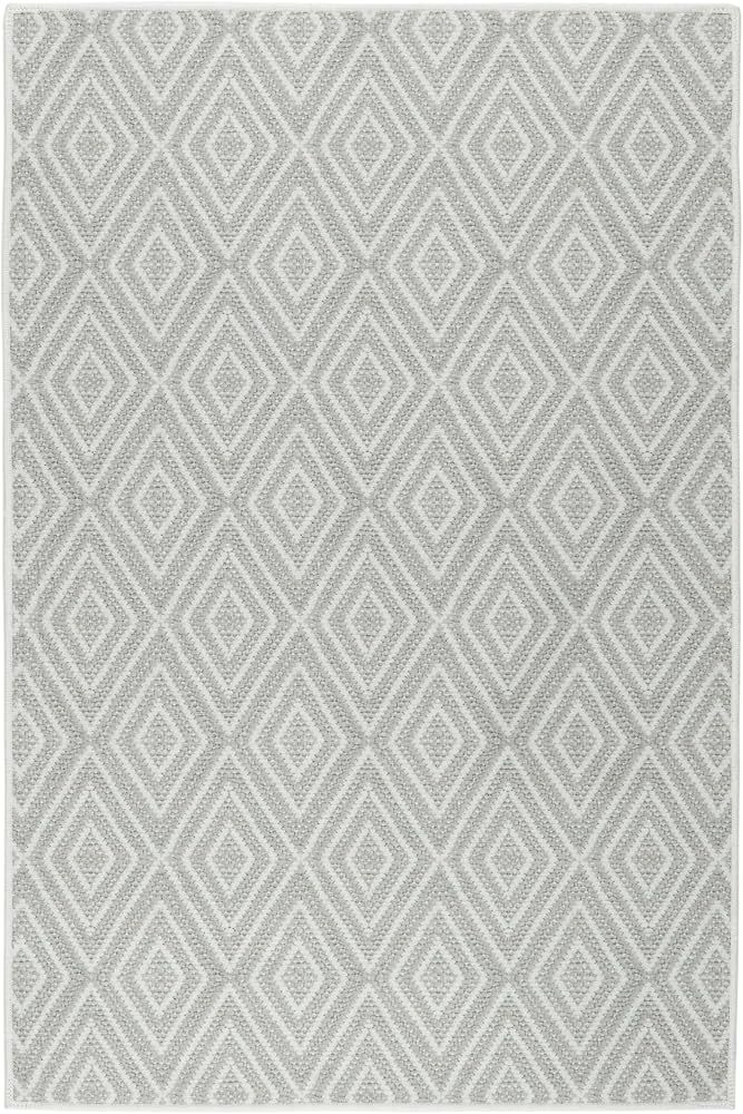 Dash and Albert Diamond Machine Washable Area Rug - 8' x 10' Platinum/White - Diamond Accent Rug ... | Amazon (US)